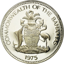 Coin, Bahamas, Elizabeth II, 50 Cents, 1975, Franklin Mint, U.S.A., MS(60-62)
