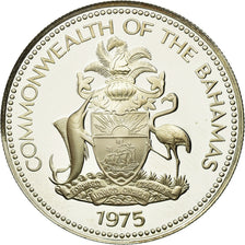 Coin, Bahamas, Elizabeth II, Dollar, 1975, Franklin Mint, U.S.A., MS(60-62)