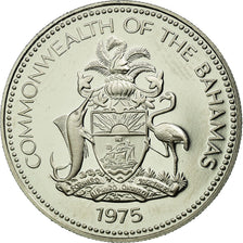 Monnaie, Bahamas, Elizabeth II, 25 Cents, 1975, Franklin Mint, U.S.A., FDC