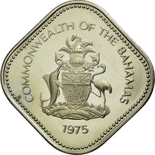 Coin, Bahamas, Elizabeth II, 15 Cents, 1975, Franklin Mint, U.S.A., MS(60-62)