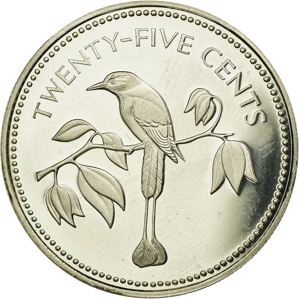 Coin, Belize, 25 Cents, 1974, Franklin Mint, AU(55-58), Silver, KM:41a