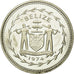 Coin, Belize, 50 Cents, 1974, Franklin Mint, AU(55-58), Silver, KM:42a