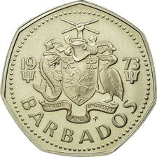 Coin, Barbados, Dollar, 1973, Franklin Mint, MS(60-62), Copper-nickel, KM:14.1