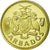 Coin, Barbados, 5 Cents, 1973, Franklin Mint, MS(60-62), Brass, KM:11