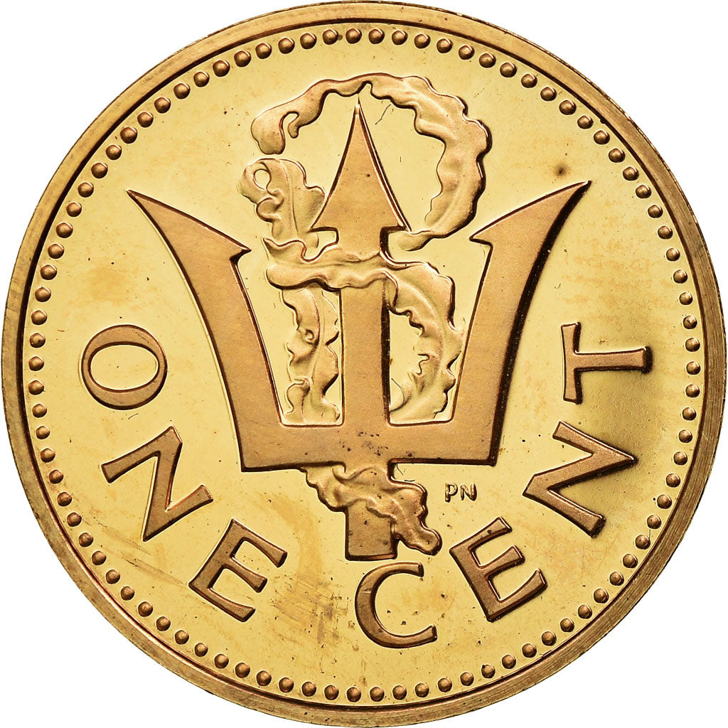 Moeda, Barbados, Cent, 1973, Franklin Mint, MS(60-62), Bronze, KM:10