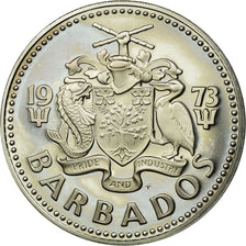 Coin, Barbados, 2 Dollars, 1973, Franklin Mint, MS(60-62), Copper-nickel, KM:15