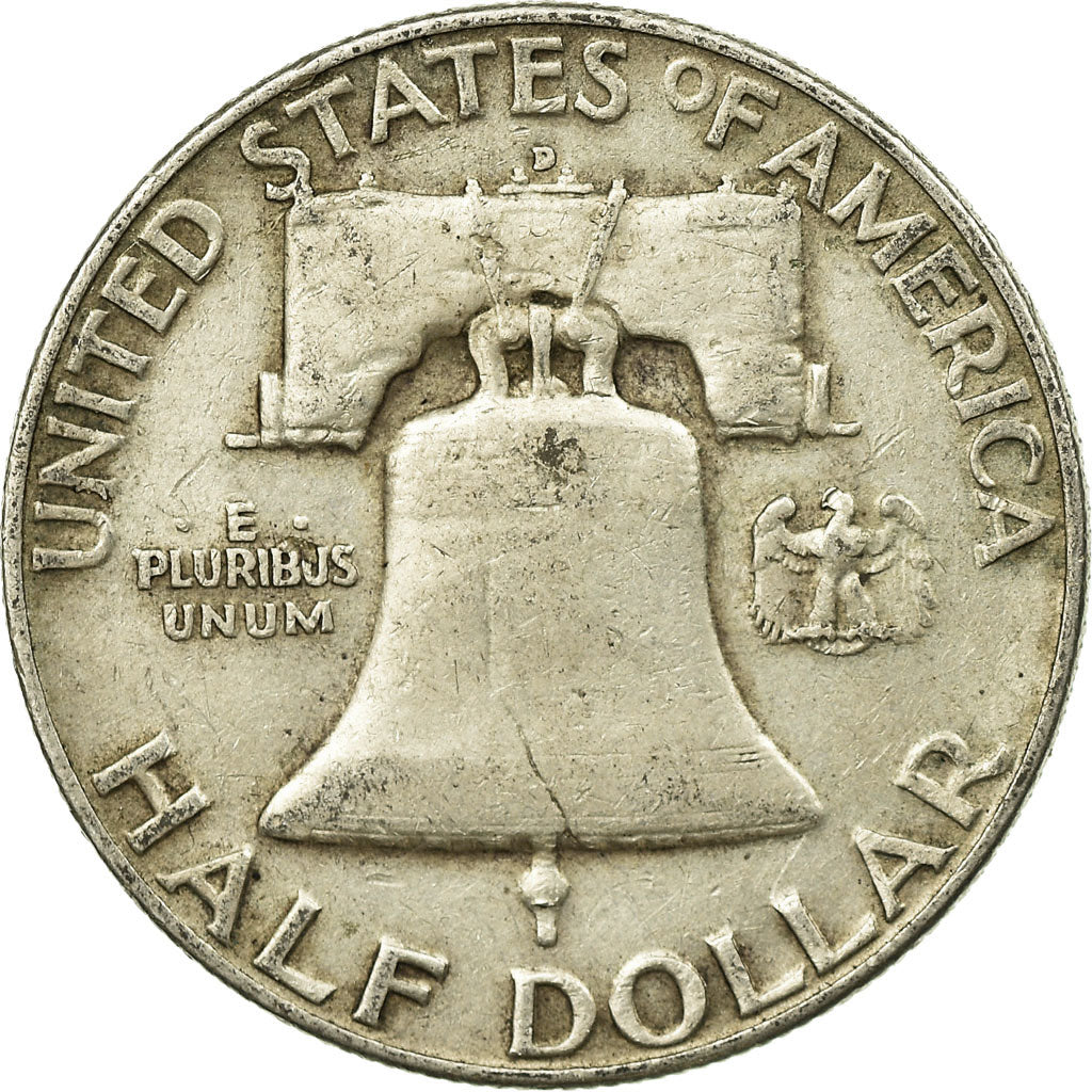 Coin, United States, Franklin Half Dollar, Half Dollar, 1953, U.S. Mint, Denver