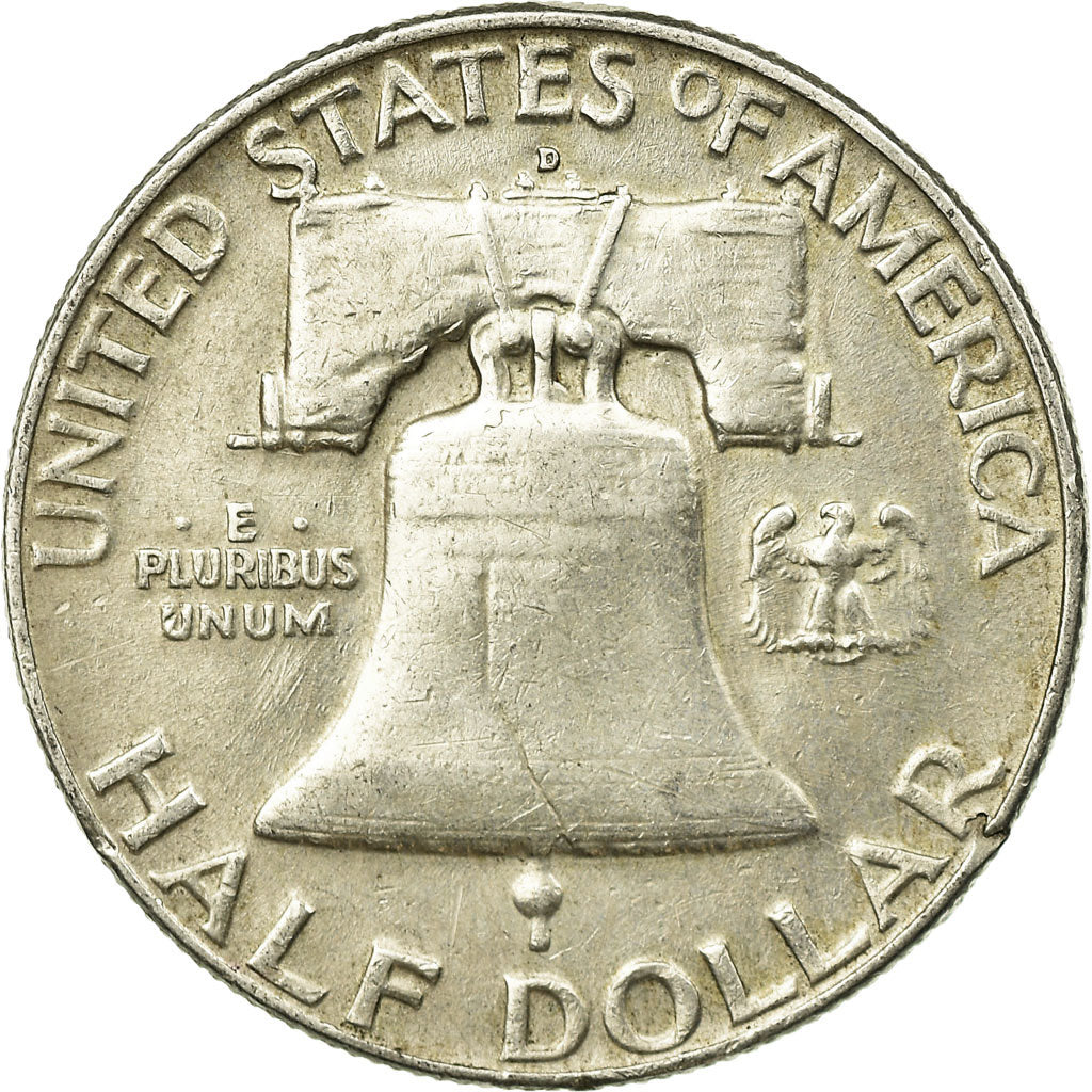 Coin, United States, Franklin Half Dollar, Half Dollar, 1960, U.S. Mint, Denver