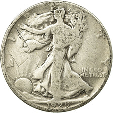 Coin, United States, Walking Liberty Half Dollar, Half Dollar, 1929, U.S. Mint