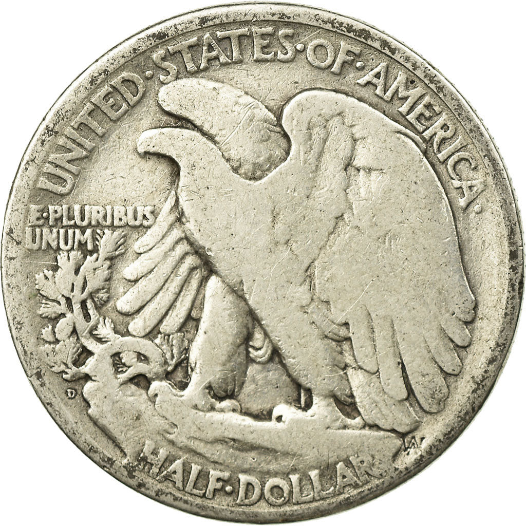 Coin, United States, Walking Liberty Half Dollar, Half Dollar, 1929, U.S. Mint
