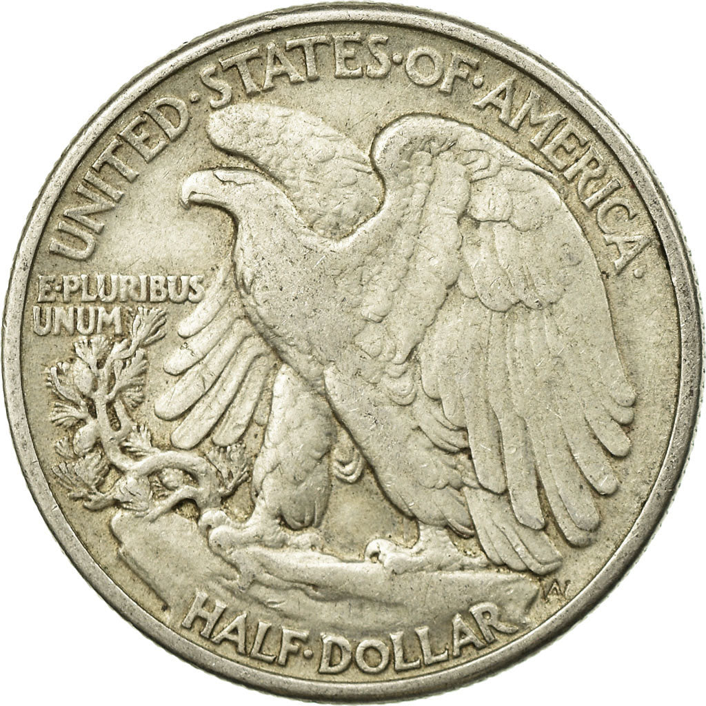 Coin, United States, Walking Liberty Half Dollar, Half Dollar, 1941, U.S. Mint