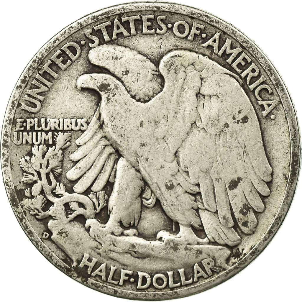 Coin, United States, Walking Liberty Half Dollar, Half Dollar, 1942, U.S. Mint