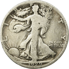 Coin, United States, Walking Liberty Half Dollar, Half Dollar, 1929, U.S. Mint
