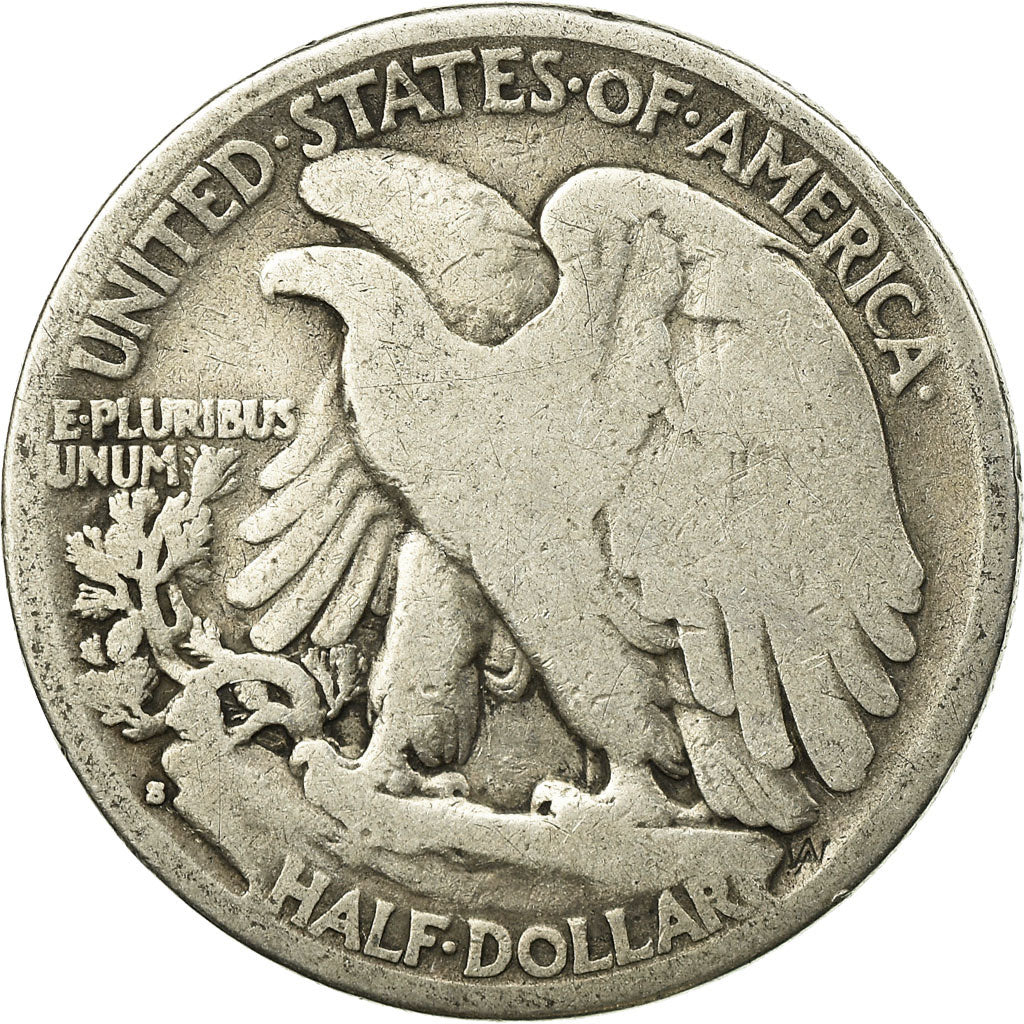 Coin, United States, Walking Liberty Half Dollar, Half Dollar, 1929, U.S. Mint
