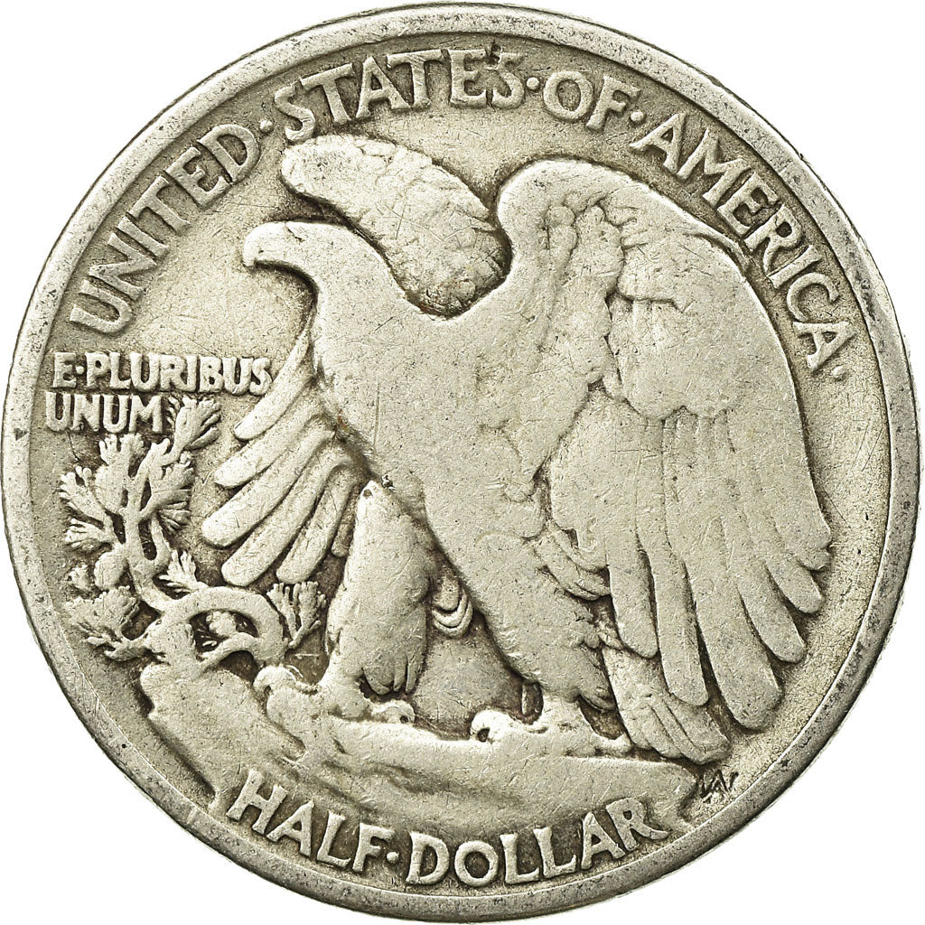 Coin, United States, Walking Liberty Half Dollar, Half Dollar, 1936, U.S. Mint