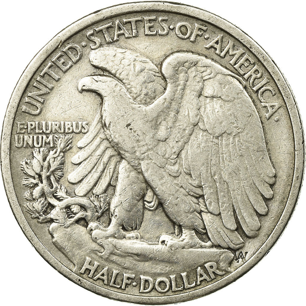 Coin, United States, Walking Liberty Half Dollar, Half Dollar, 1936, U.S. Mint