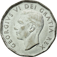 Coin, Canada, George VI, 5 Cents, 1952, Royal Canadian Mint, Ottawa, EF(40-45)