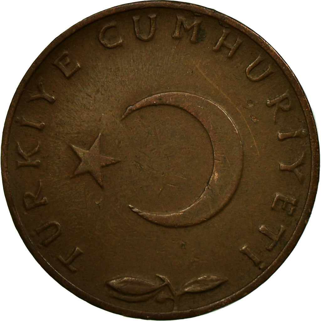 Moeda, Turquia, 5 Kurus, 1962, EF(40-45), Bronze, KM:890.1