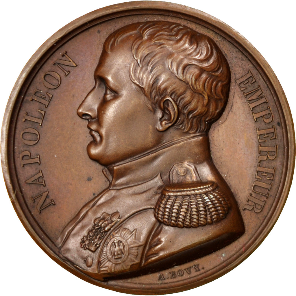 France, Medal, Napoleon I, History, Bovy, AU(55-58), Bronze