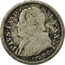 Moeda, ESTADOS ITALIANOS, PAPAL STATES, Pius IX, 10 Soldi, 50 Centesimi, 1868