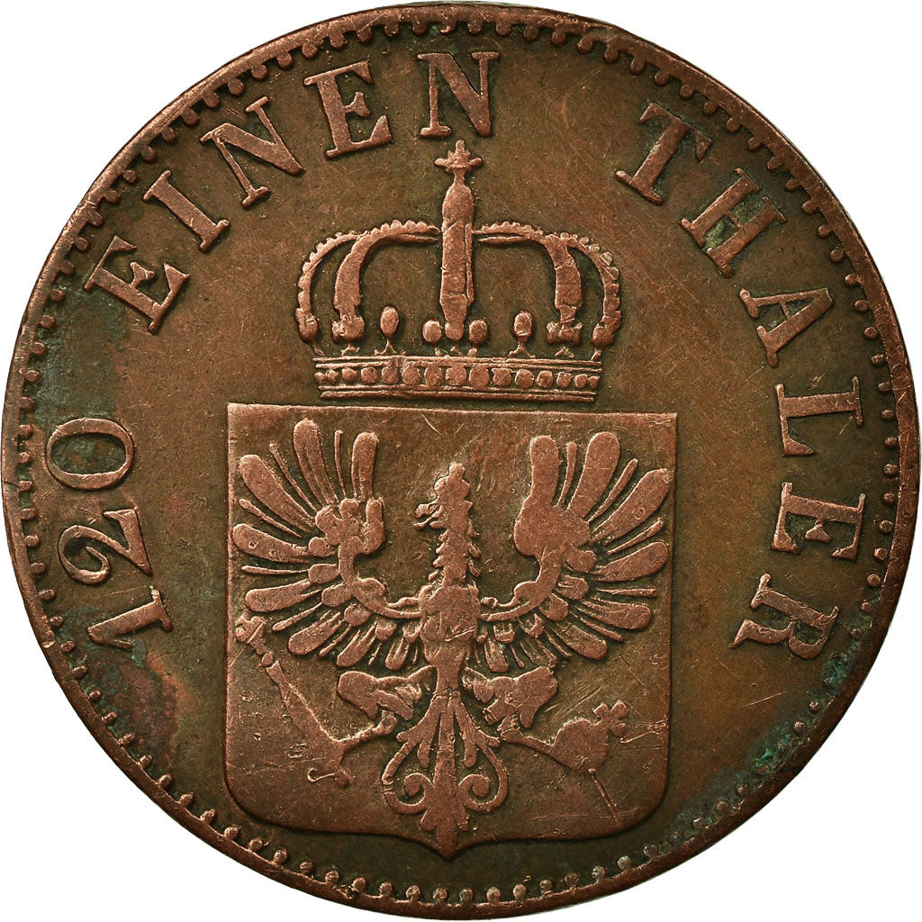 Monnaie, Etats allemands, PRUSSIA, Friedrich Wilhelm IV, 3 Pfennig, 1857