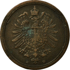 Coin, GERMANY - EMPIRE, Wilhelm I, Pfennig, 1875, Munich, EF(40-45), Copper