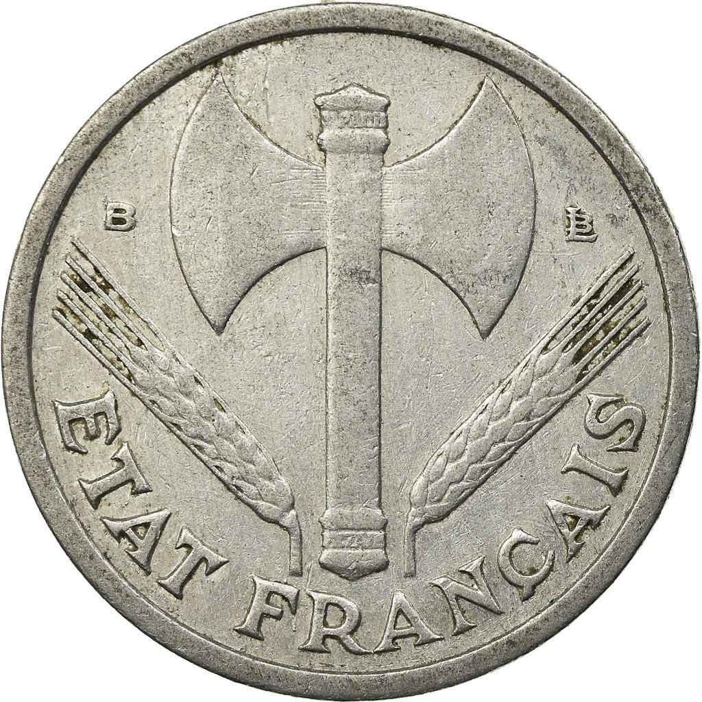 Monnaie, France, Bazor, Franc, 1943, Beaumont - Le Roger, TB, Aluminium