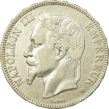 Coin, France, Napoléon III, 5 Francs, 1868, Strasbourg, EF(40-45), Silver