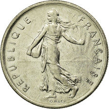Moneta, Francia, Semeuse, 5 Francs, 1992, Paris, MB+, Nichel placcato
