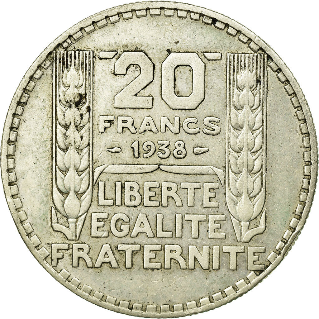 Monnaie, France, Turin, 20 Francs, 1938, Paris, TB+, Argent, Gadoury:852, KM:879
