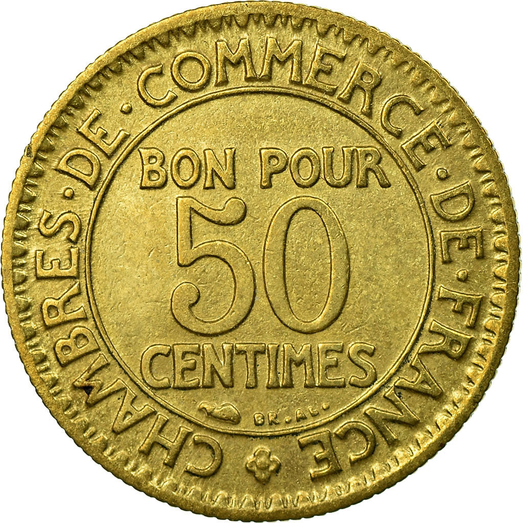 Coin, France, Chambre de commerce, 50 Centimes, 1927, Paris, EF(40-45)