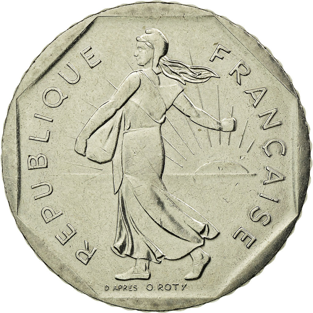 Coin, France, Semeuse, 2 Francs, 1992, Paris, EF(40-45), Nickel, KM:942.1