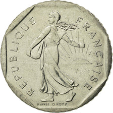 Moeda, França, Semeuse, 2 Francs, 1989, Paris, AU(55-58), Níquel, KM:942.1
