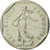 Moeda, França, Semeuse, 2 Francs, 1989, Paris, AU(55-58), Níquel, KM:942.1