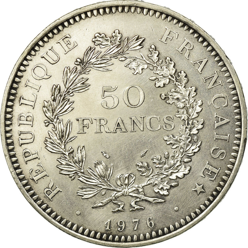 Monnaie, France, Hercule, 50 Francs, 1976, Paris, SUP, Argent, Gadoury:882