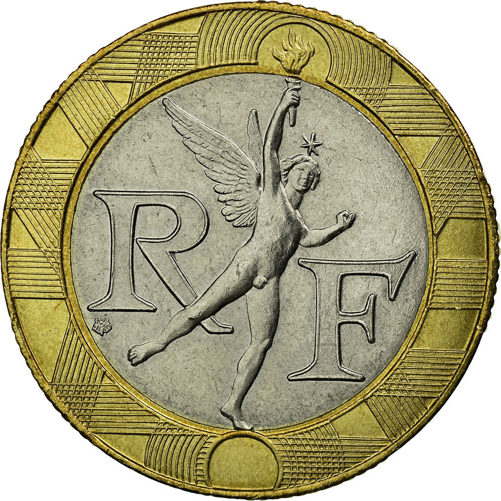 Moneta, Francia, Génie, 10 Francs, 1995, Paris, BB, Bi-metallico, KM:964.1