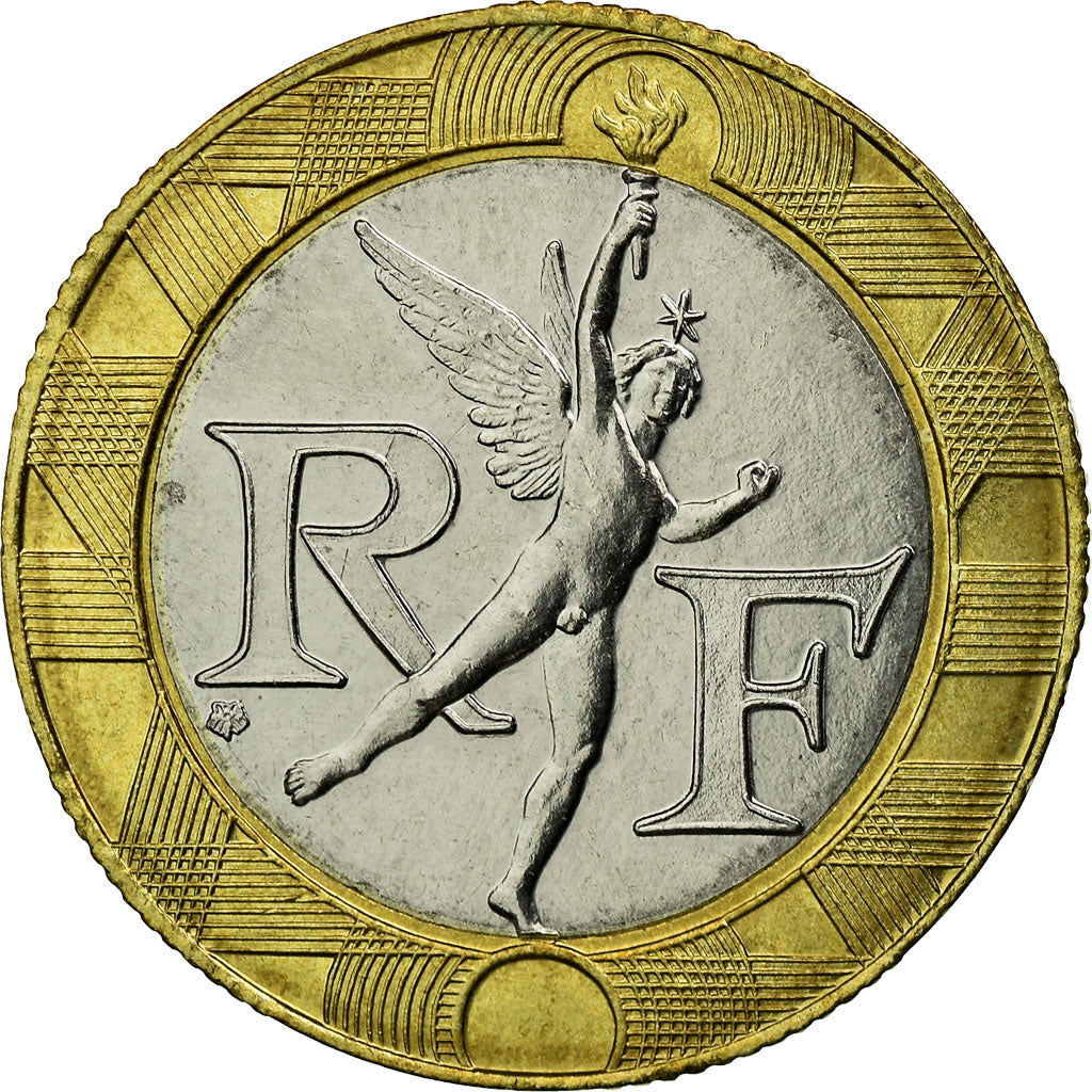 Moneta, Francia, Génie, 10 Francs, 1996, Paris, BB, Bi-metallico, KM:964.1