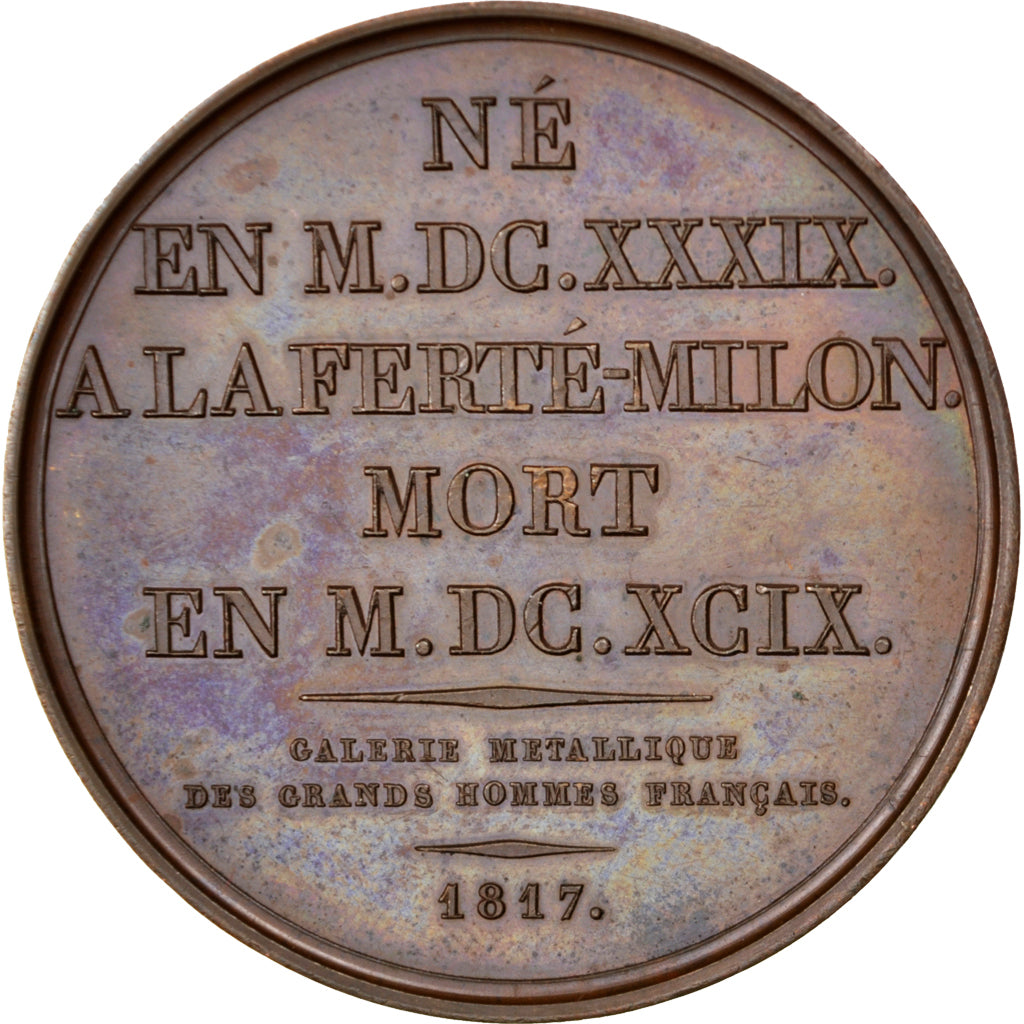 Francia, Medal, Louis XVIII, Arts & Culture, Andrieu, EBC+, Bronce