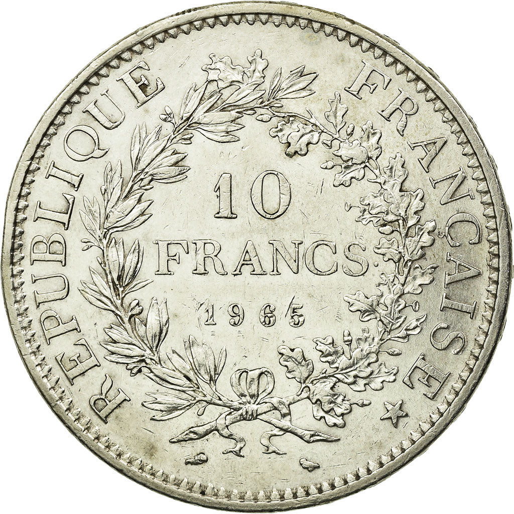 Coin, France, Hercule, 10 Francs, 1965, Paris, EF(40-45), Silver, KM:932