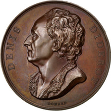 FRANCE, Arts & Culture, Louis XVIII, Medal, MS(60-62), Domard, Bronze, 41, 36.80