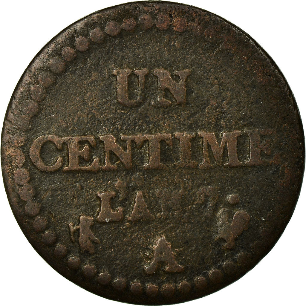 Coin, France, Dupré, Centime, AN 7, Paris, VF(30-35), Bronze, KM:646