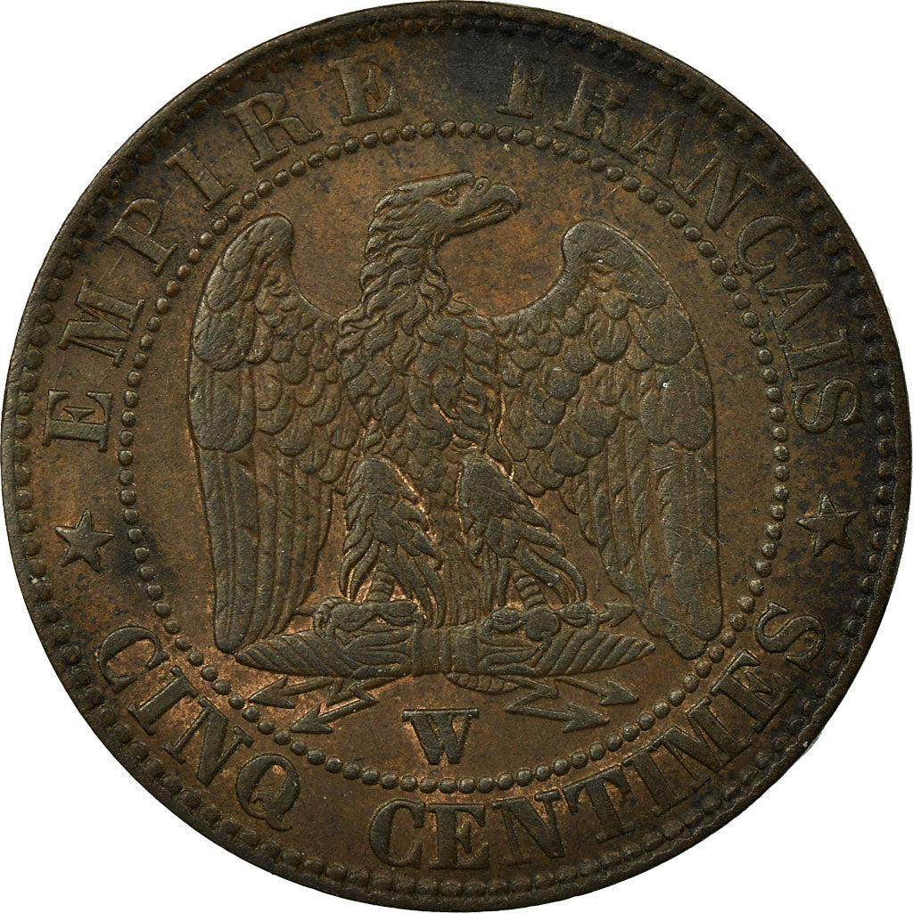 Moneta, Francia, Napoleon III, Napoléon III, 5 Centimes, 1854, Lille, MB+