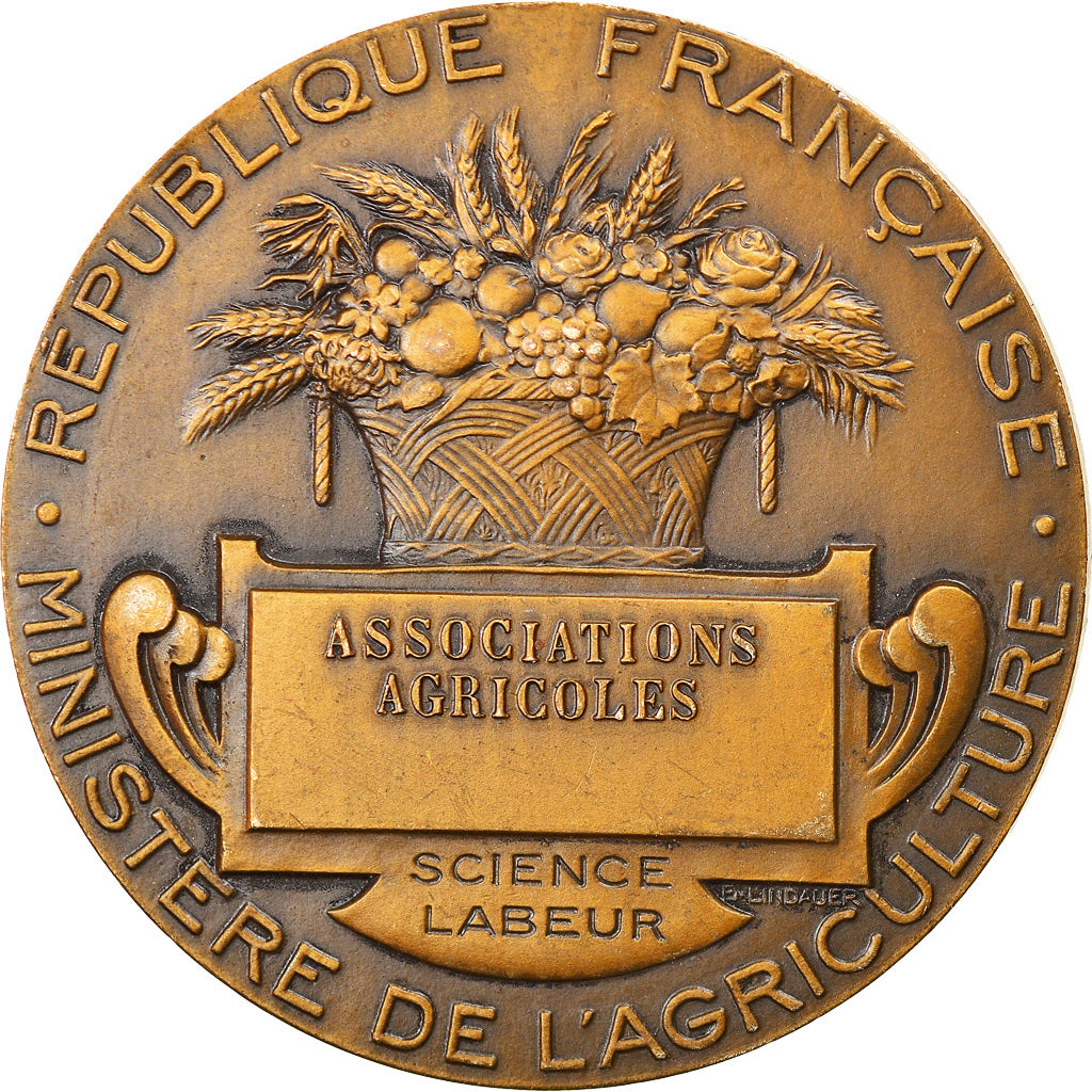 France, Médaille, Associations Agricoles, République française, Lagrange