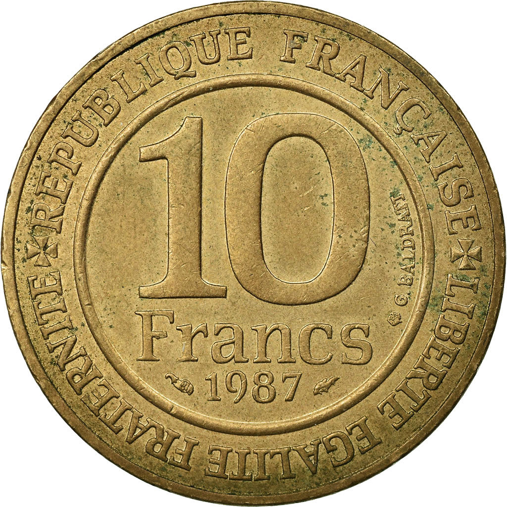 Coin, France, 10 Francs, 1987, Paris, VF(30-35), Nickel-Bronze, KM:961d
