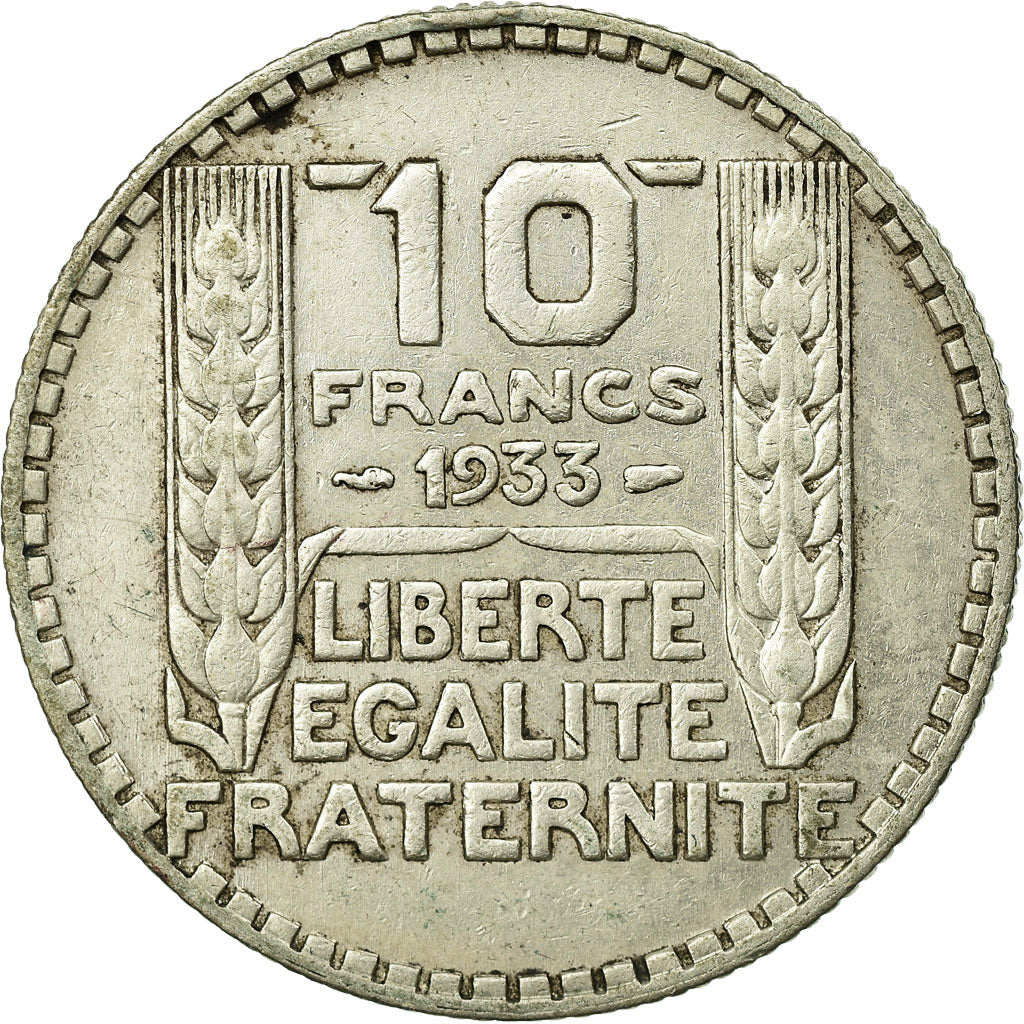 Coin, France, Turin, 10 Francs, 1933, Paris, VF(30-35), Silver, KM:878