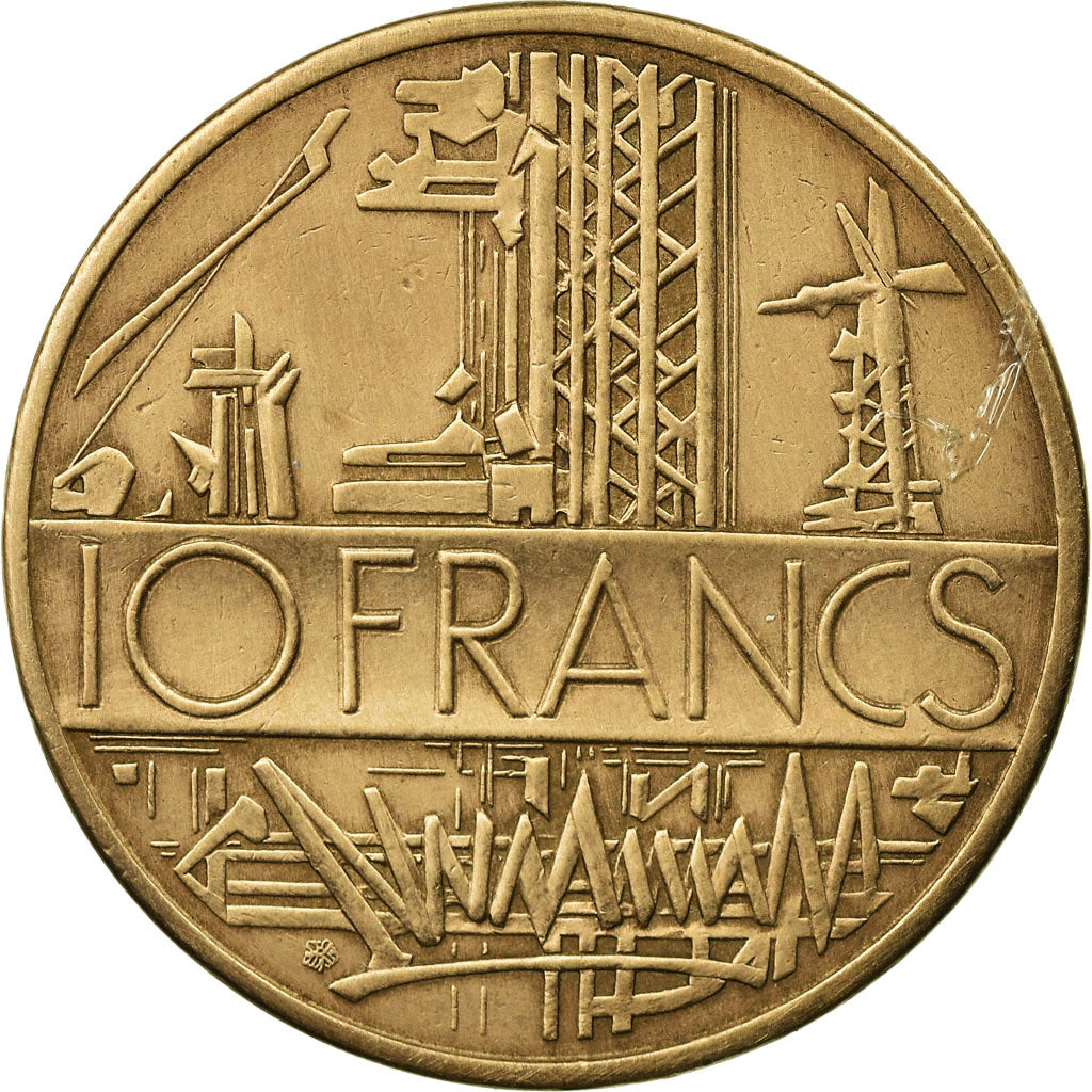 Moeda, França, Mathieu, 10 Francs, 1984, Paris, VF(30-35), Níquel-Latão
