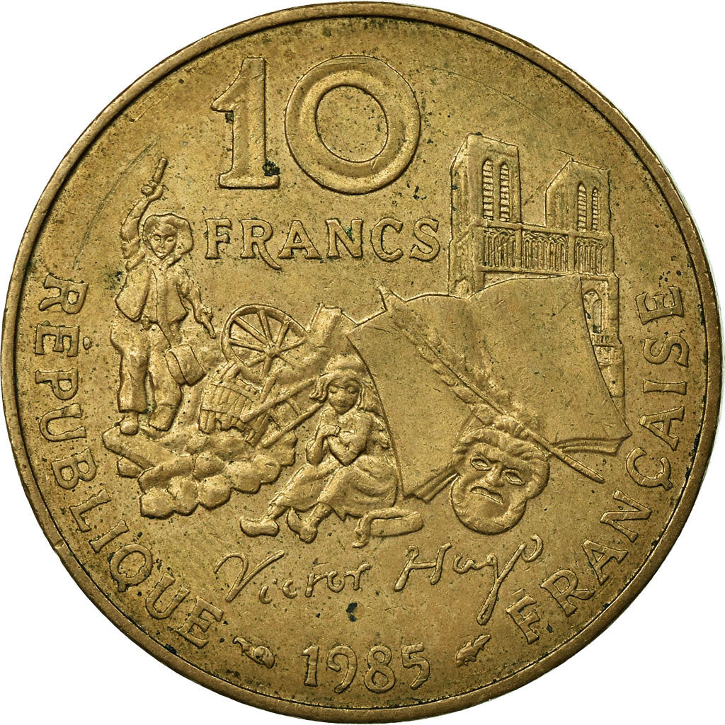 Münze, Frankreich, Victor Hugo, 10 Francs, 1985, Paris, S+, Nickel-Bronze