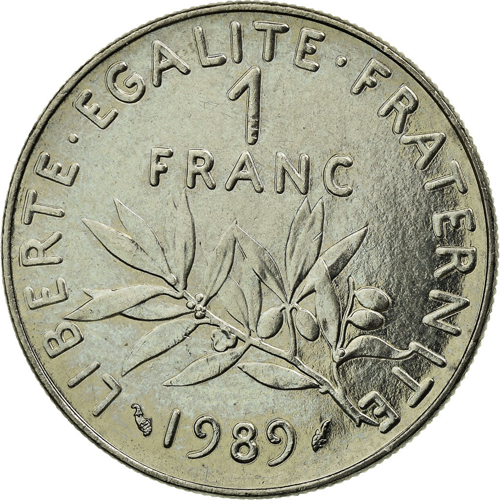Moneda, Francia, Semeuse, Franc, 1989, Paris, EBC, Níquel, KM:925.1