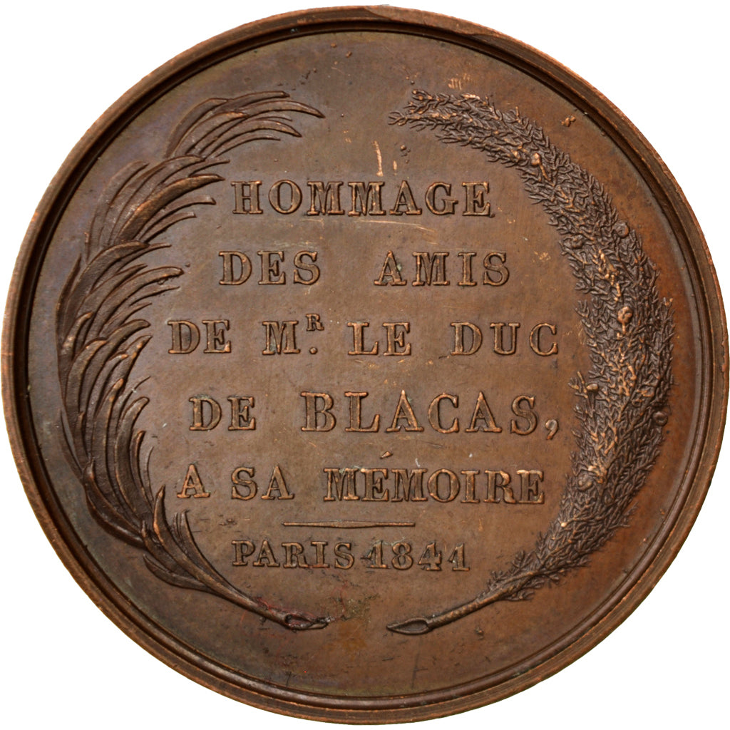 France, Medal, Louis Philippe I, History, Borrel, AU(55-58), Bronze