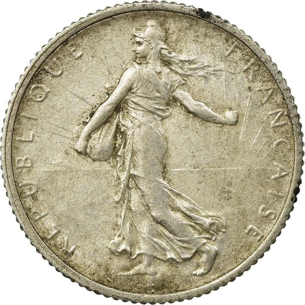 Coin, France, Semeuse, Franc, 1918, Paris, EF(40-45), Silver, KM:844.1